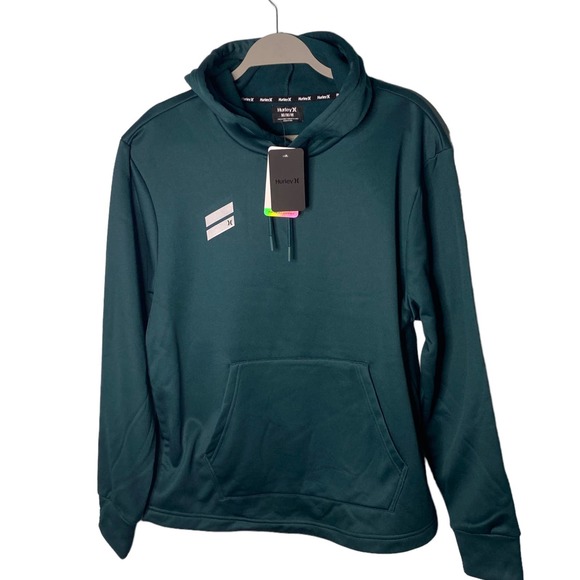 Hurley Other - Hurley Men's Exist Fleece Pullover Hoodie Dark Sea Green Size Medium